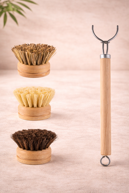 Artisanal Bamboo Cleaning Brush