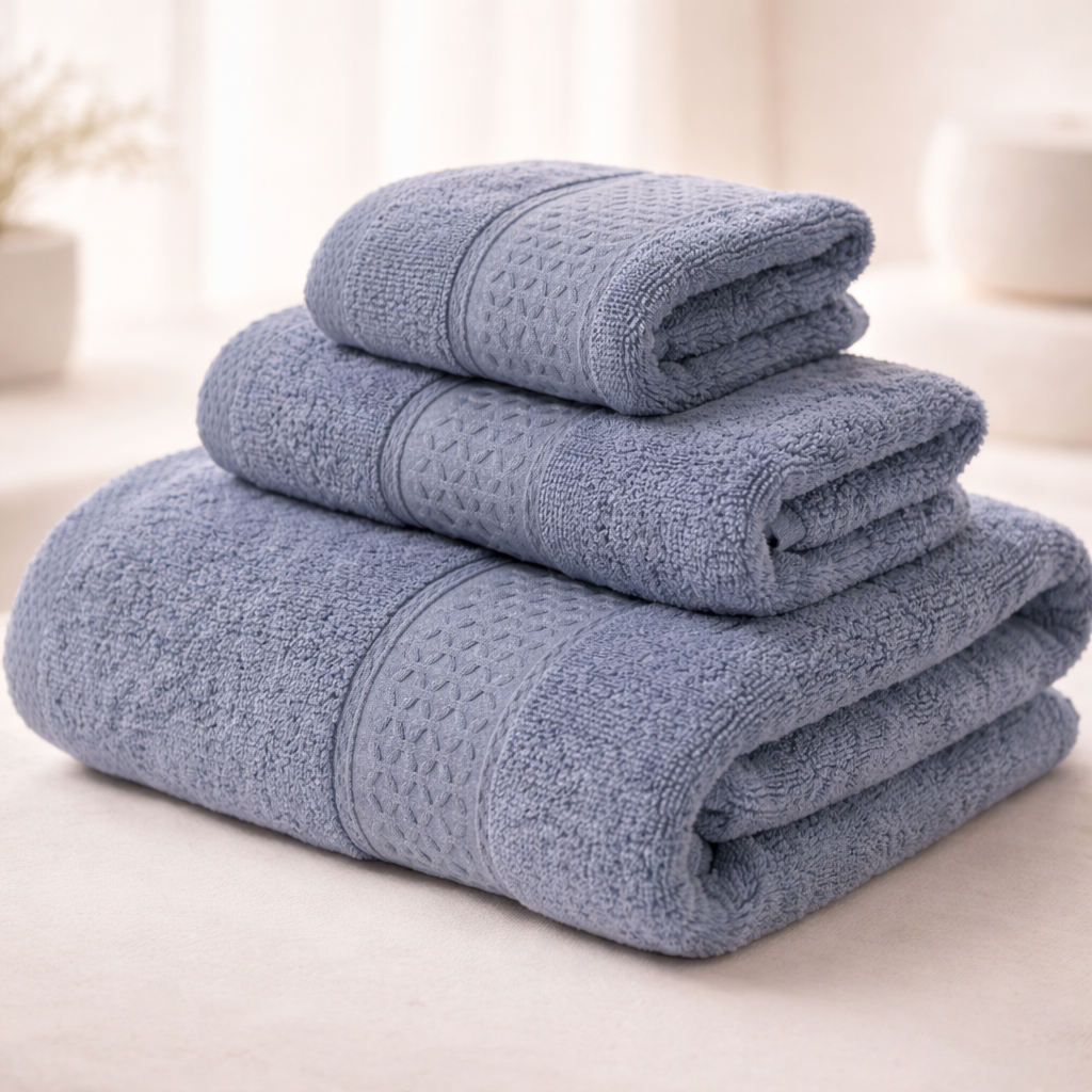 Cotton Towel Set — 3 Pieces
