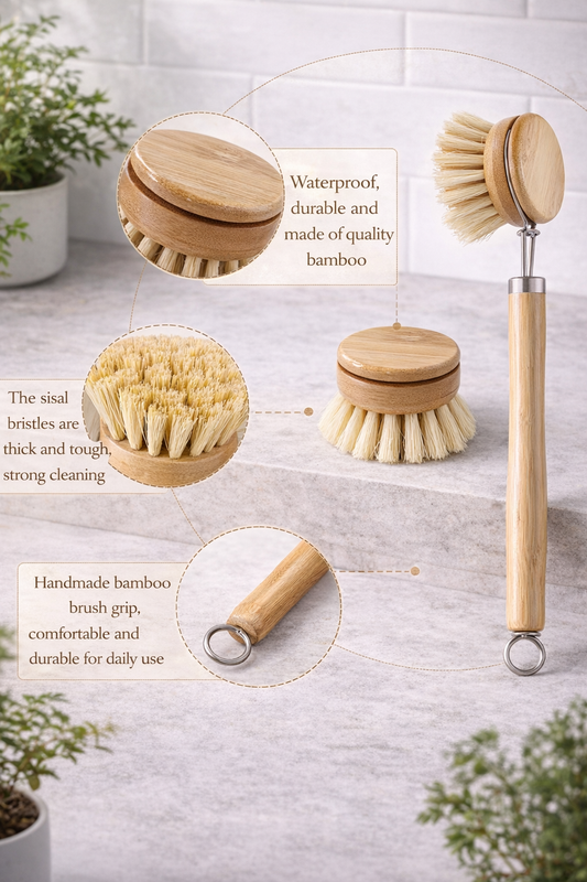Artisanal Bamboo Cleaning Brush