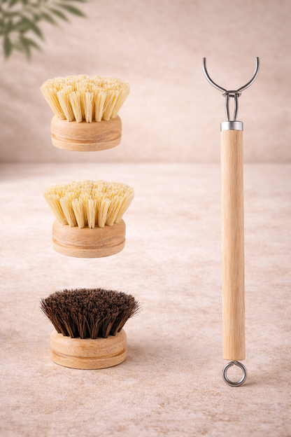 Artisanal Bamboo Cleaning Brush