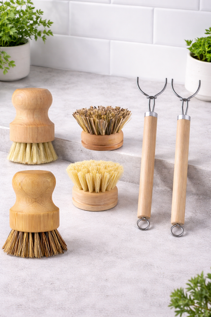 Artisanal Bamboo Cleaning Brush