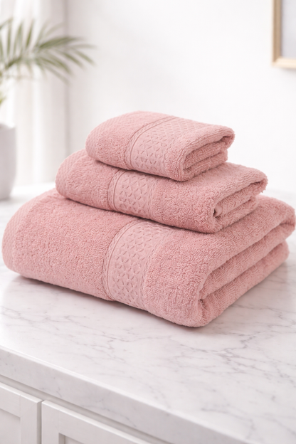 Cotton Towel Set — 3 Pieces