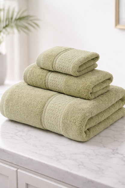 Cotton Towel Set — 3 Pieces